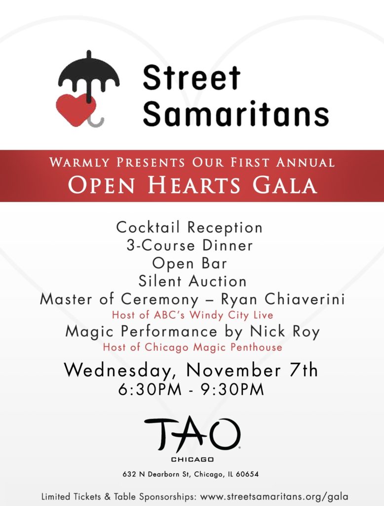 Street Samaritans Open Hearts Gala at TAO Chicago